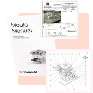 Mold manual and inspection certificates supplied with parts