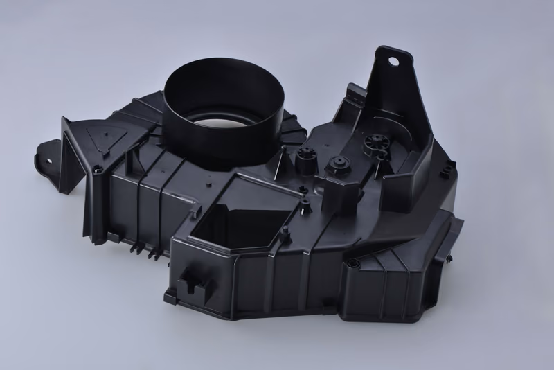 Molded robotics housing and bracket cluster